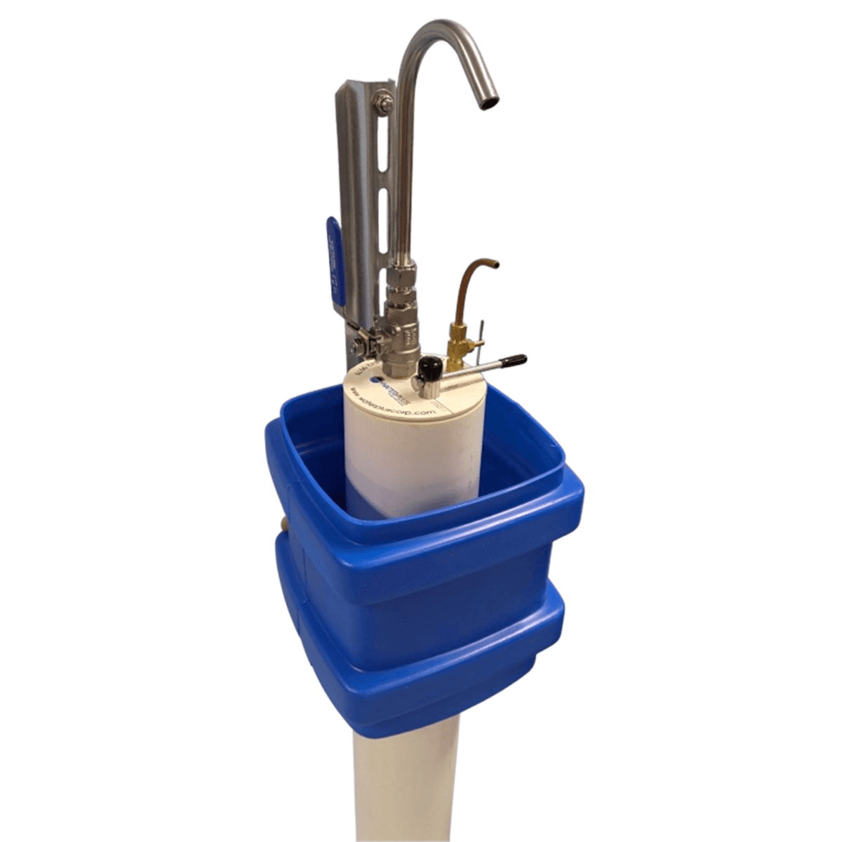Water Plus Corp Above Grade Sampling Station, Cold Climate, Blue, 36" Bury
