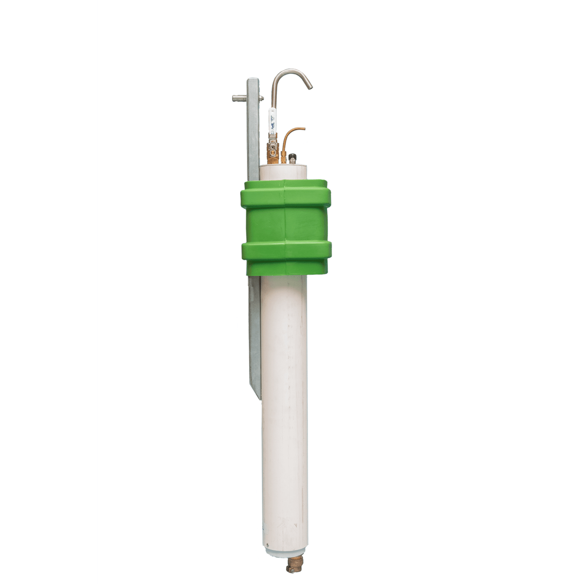 Water Plus Corp Above Grade Sampling Station, Cold Climate, Green, 60" Bury
