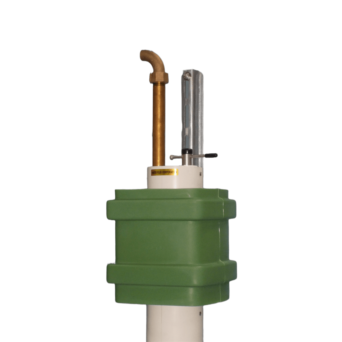 Water Plus Corp Above Grade Sampling & Flushing Hydrant, Cold Climate, Green, 36" Bury, 3/4" Barrel