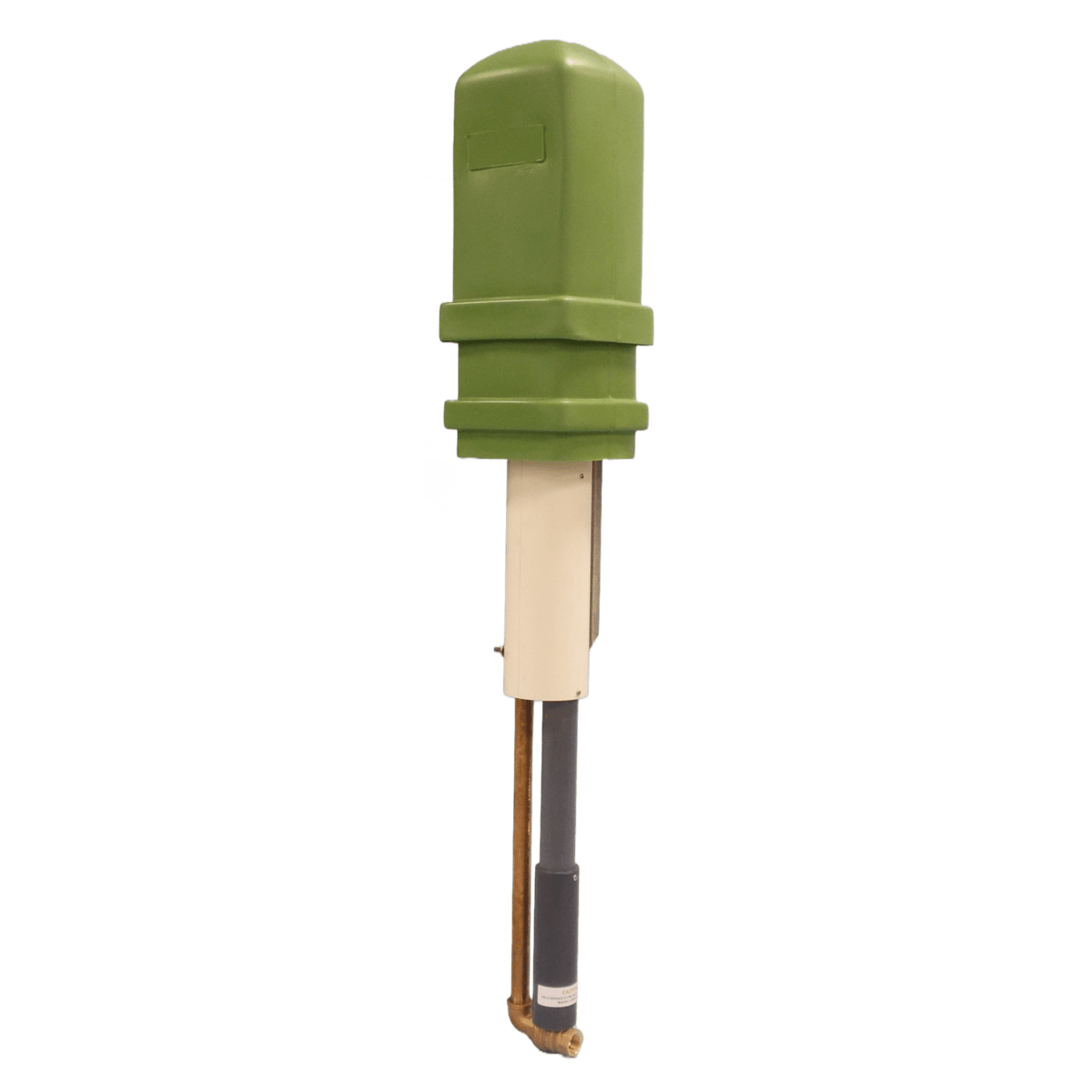 Water Plus Corp Above Grade Sampling & Flushing Hydrant, Cold Climate, Green, 36" Bury, 3/4" Barrel