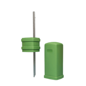 Water Plus Corp Green Polyethylene Enclosure, 12 x 11", 36" Overall Height, 28" Cover Height