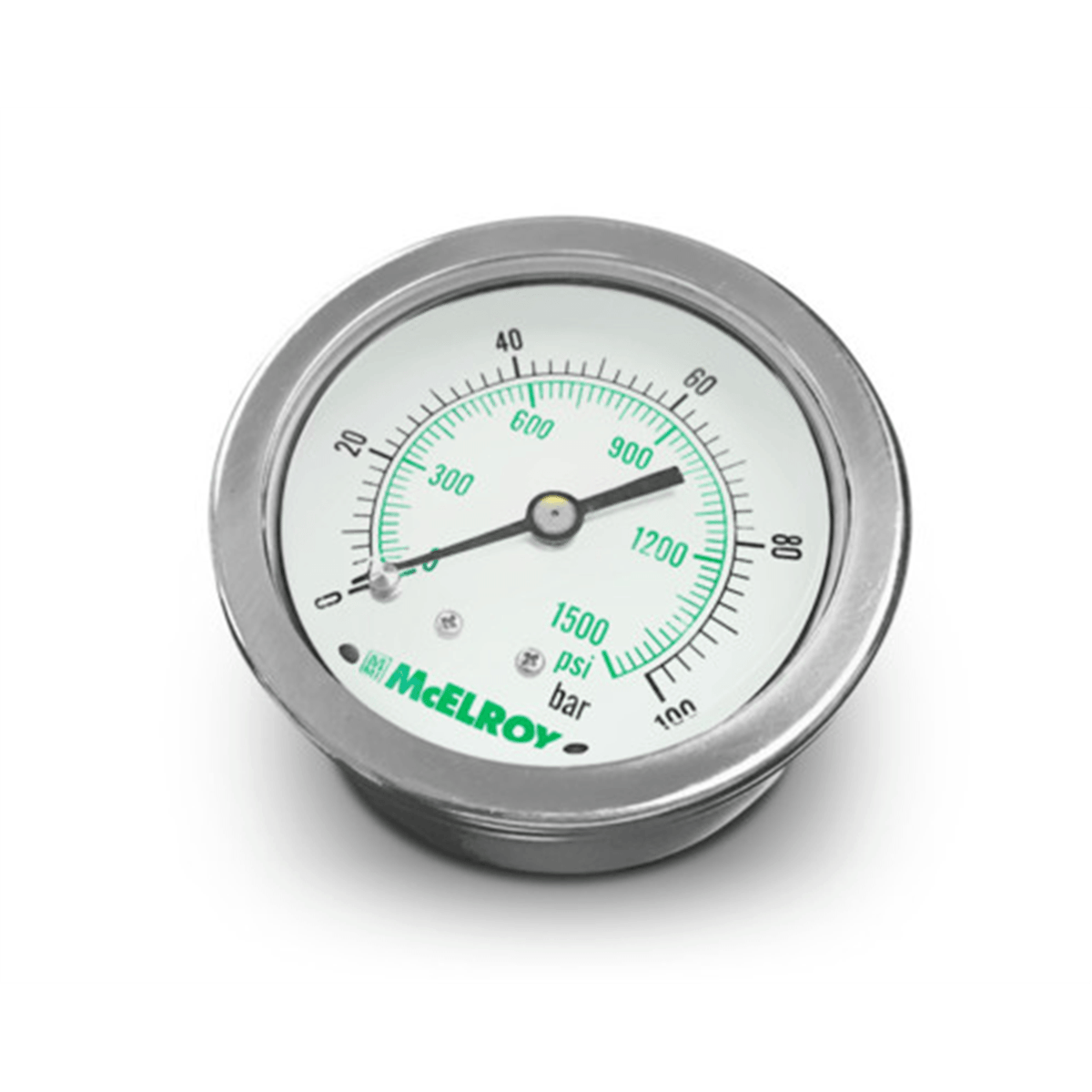 MCELROY 1000PSI/BAR,1% PRESSURE GAUGE, MEE00010