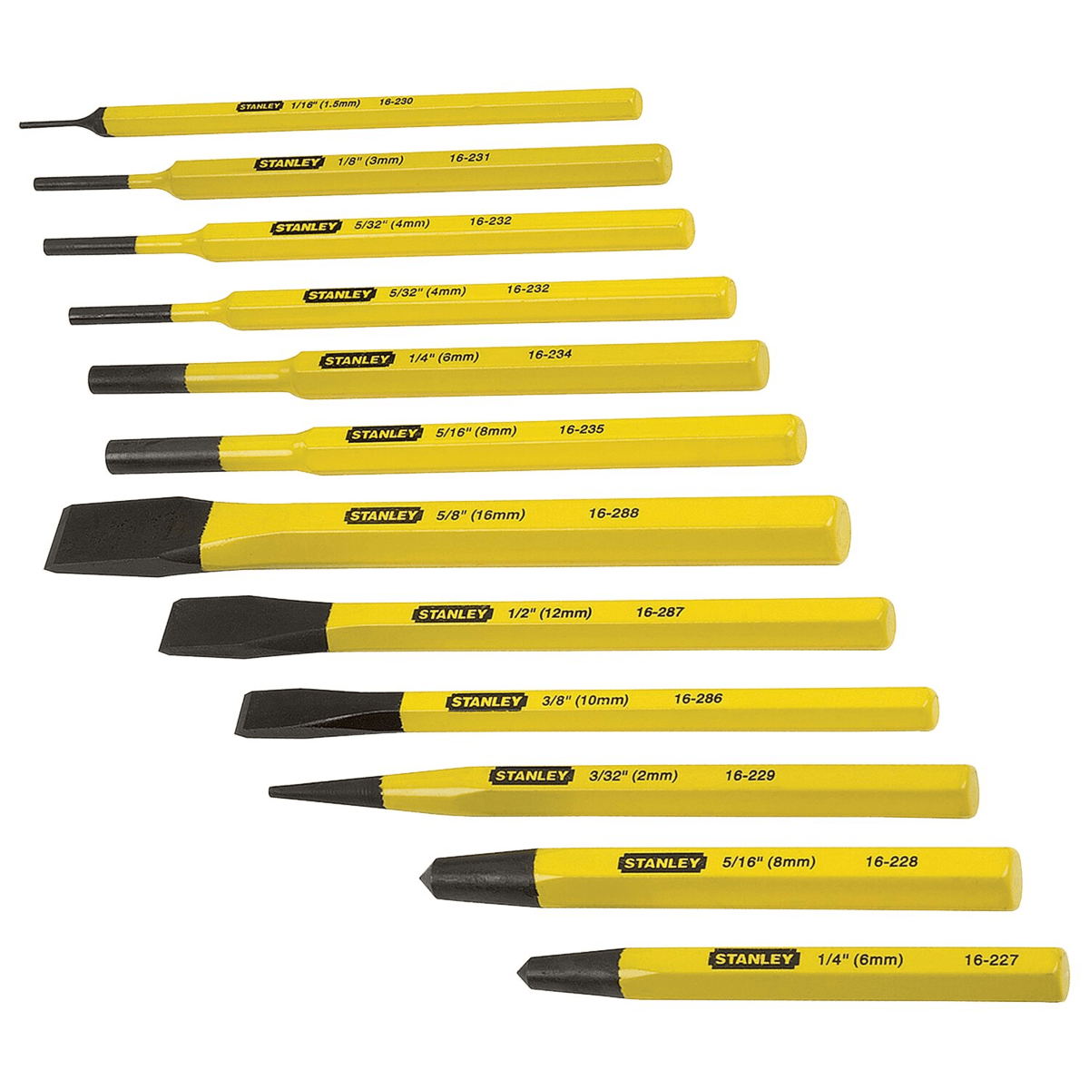 STANLEY Cold Chisel & Punch 12-Piece Set