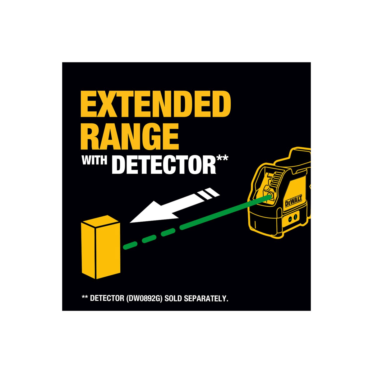 DEWALT Green Cross Line Laser