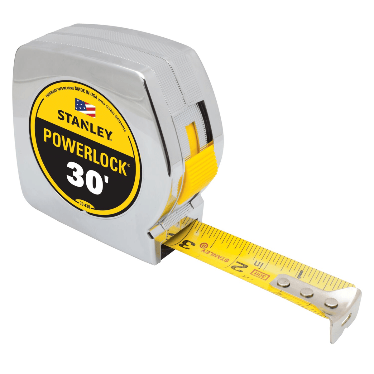 STANLEY PowerLock Tape Measure w/ BladeArmor, 30'