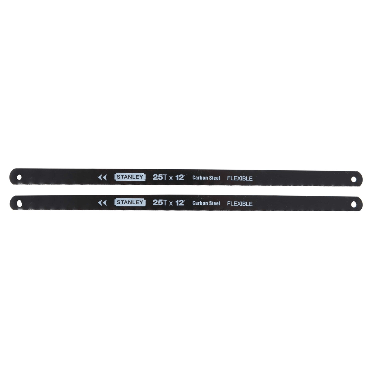 STANLEY Hacksaw Blade, 12" Length, 24 TPI, Pack of 2