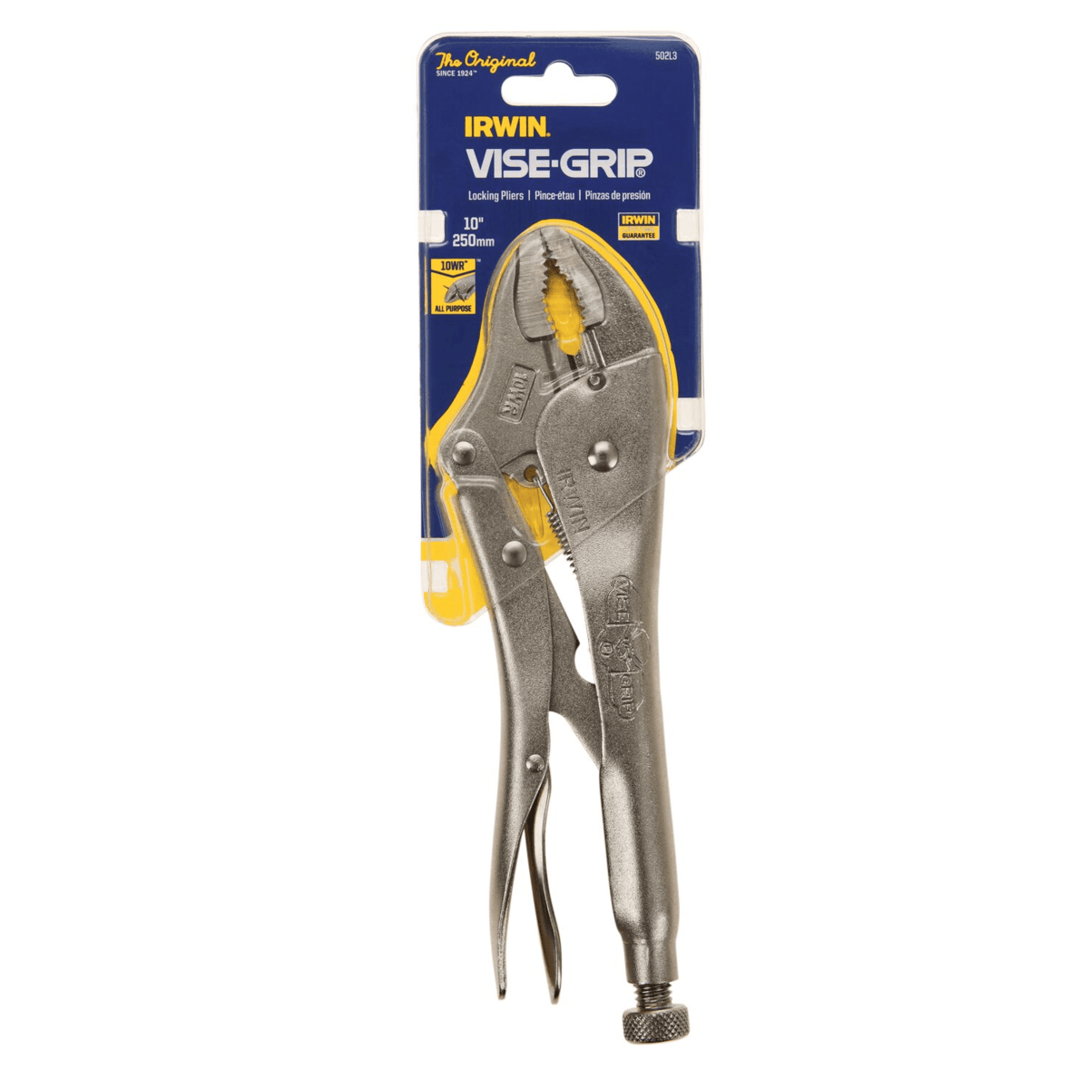 IRWIN Curved Jaw Locking Plier, 10"