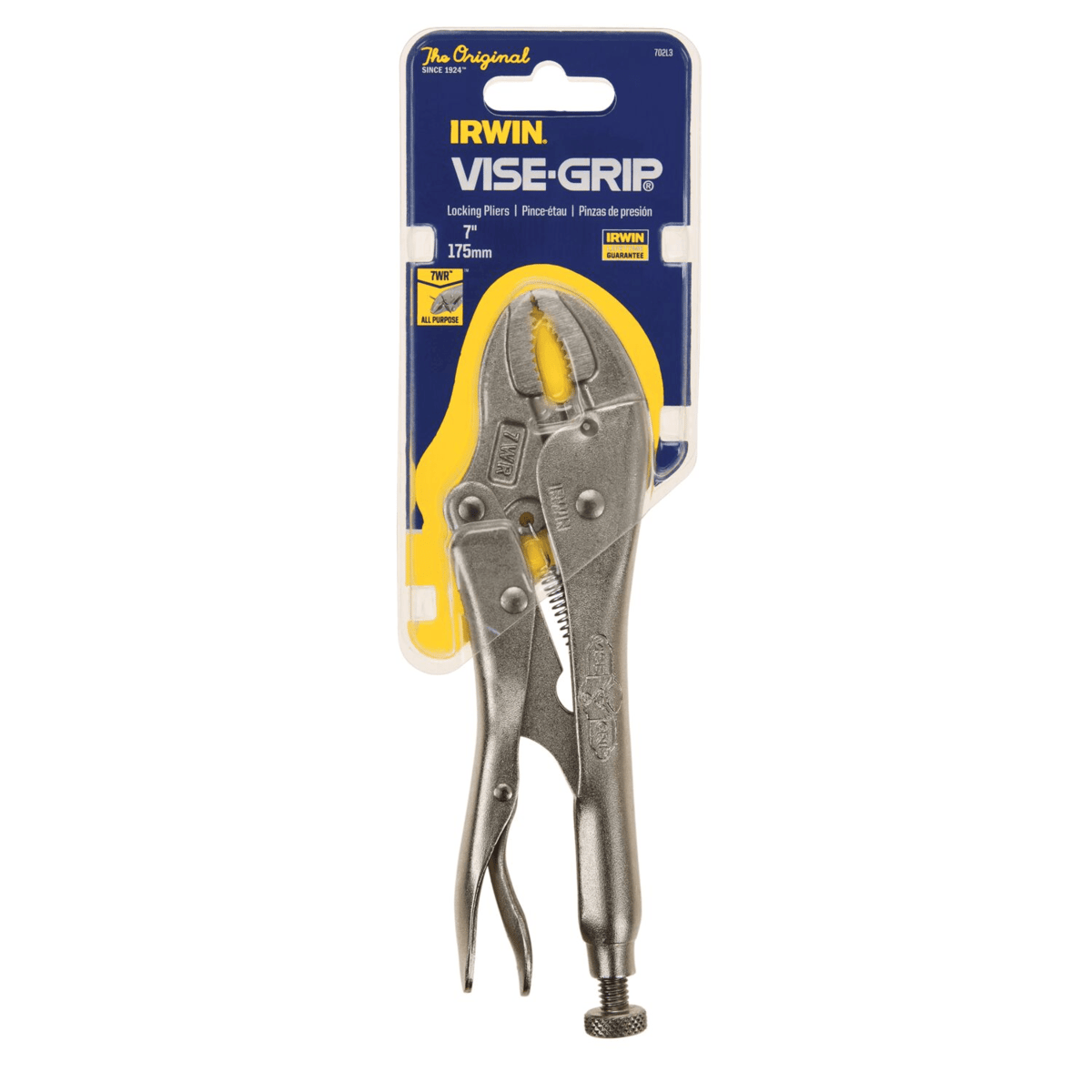 IRWIN Curved Jaw Locking Plier w/ Wire Cutter, 7"