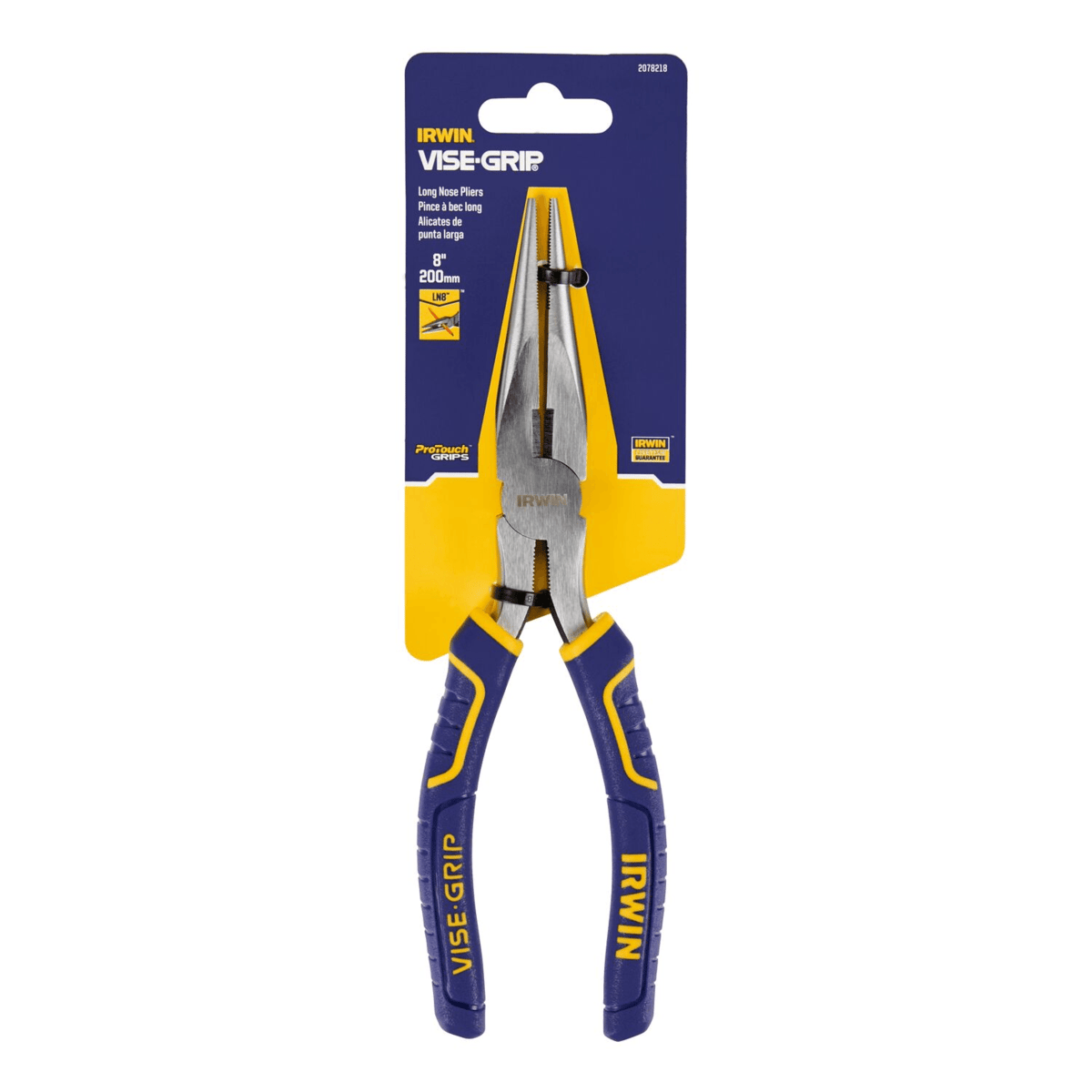 IRWIN Long Nose Plier, 8ˮ
