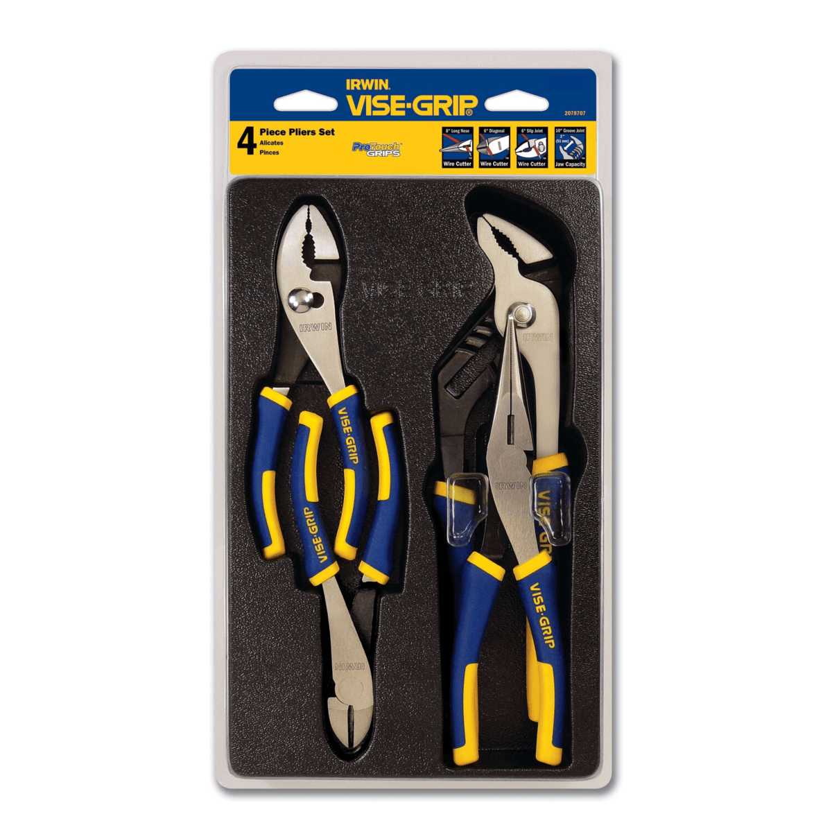 IRWIN Tools VISE-GRIP Plier 4-Piece Set, Traditional