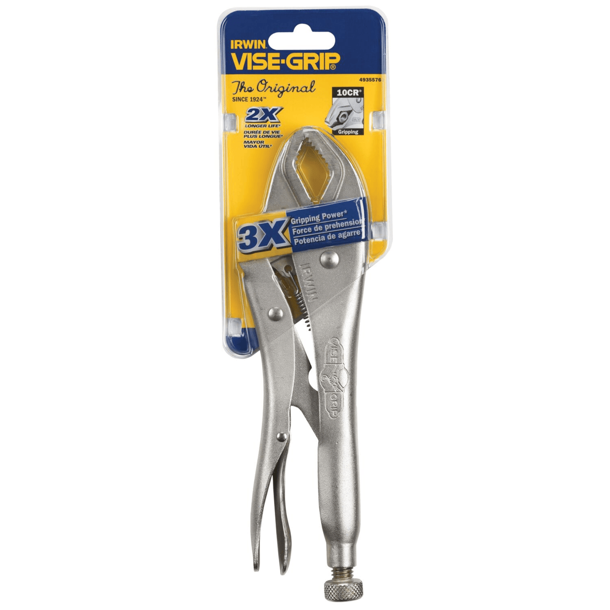 IRWIN Curved Jaw Locking Plier, 10"