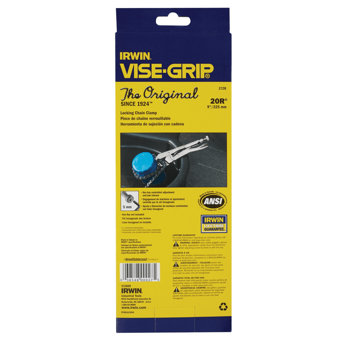 IRWIN VISE-GRIP Original Locking Chain Clamp, 9"