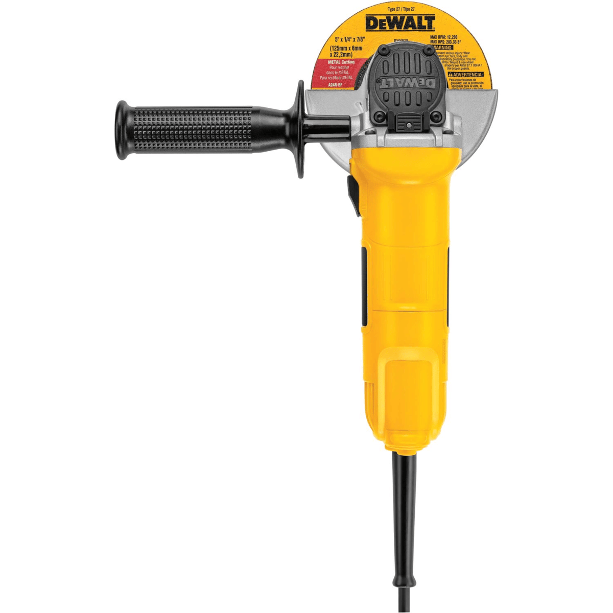 DEWALT Small Angle Grinder w/ One-Touch Guard, 4-1/2"