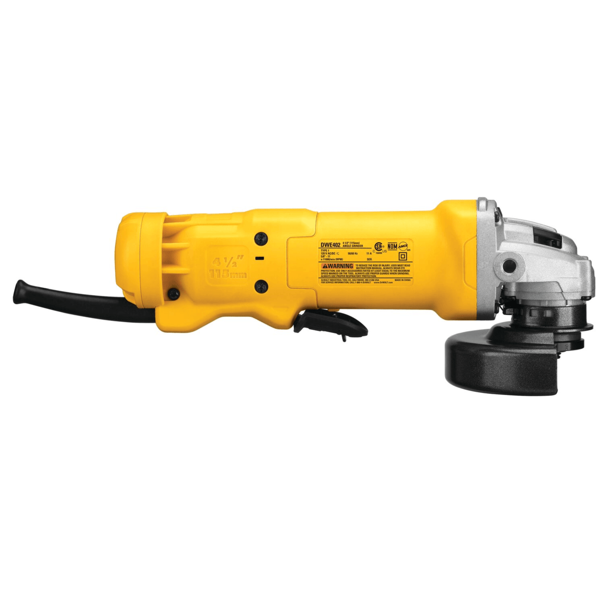 DEWALT Heavy-Duty Angle Grinder, 4-1/2"