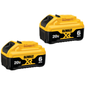 DEWALT 20V MAX Premium XR 6.0Ah Lithium Ion Batter, 2/Pack