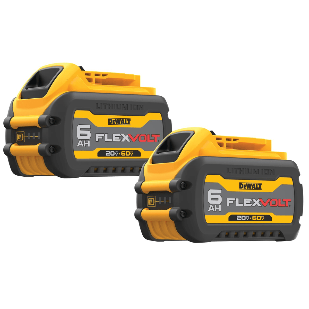 DEWALT 20V/60V MAX FLEXVOLT 6.0Ah Battery Pack, 2/Pack