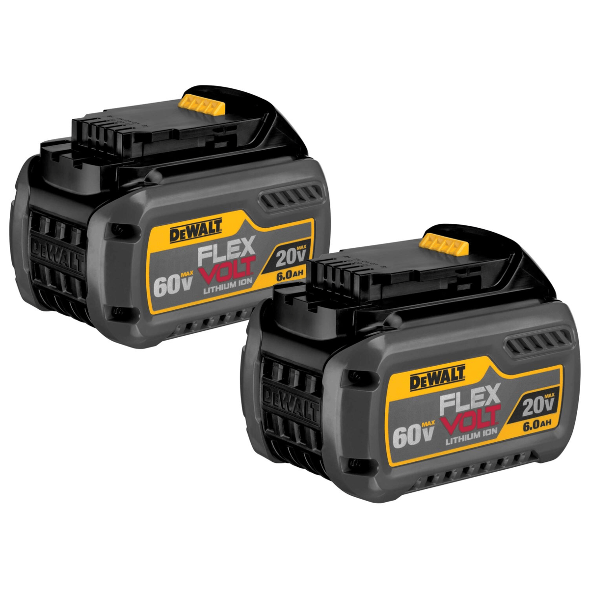 DEWALT 20V/60V MAX FLEXVOLT 6.0Ah Battery Pack, 2/Pack