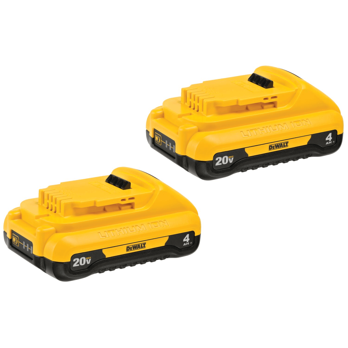 DEWALT 20V MAX Compact 4Ah Batter, 2/Pack