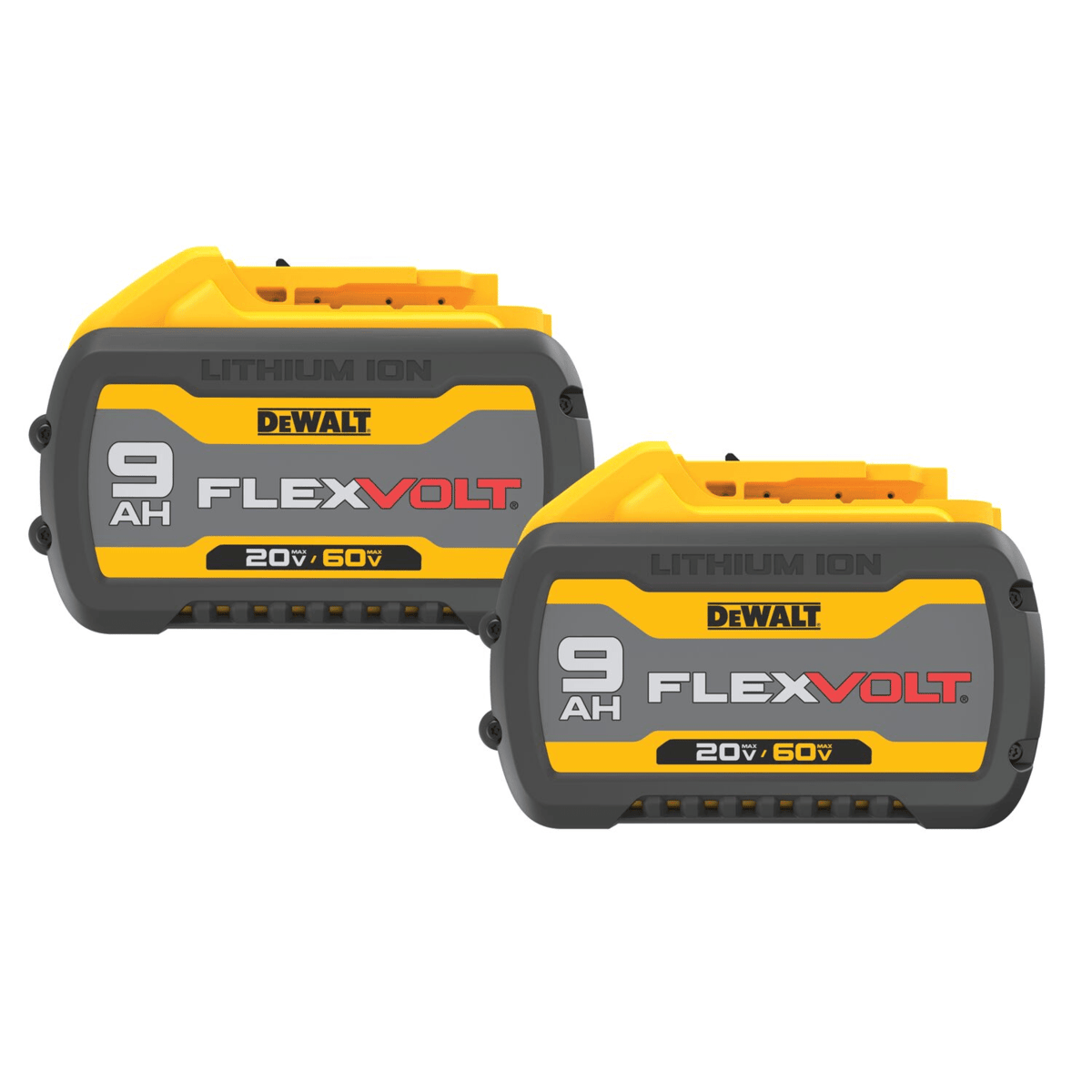 DEWALT 20V/60V MAX FLEXVOLT 9.0 Ah Battery, 2/Pack