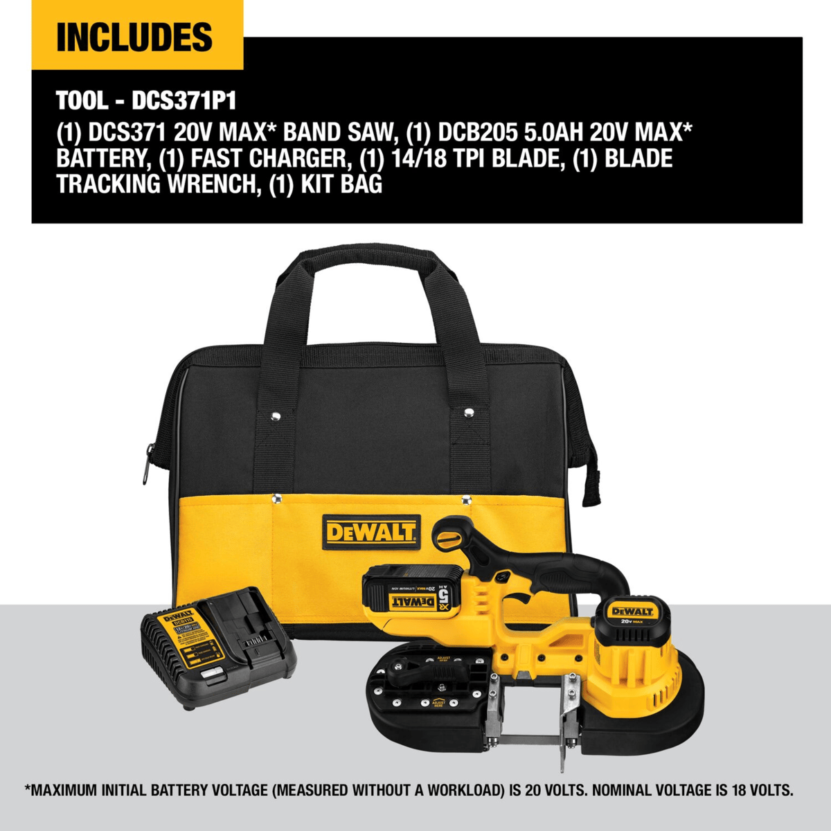 DEWALT 20V MAX Bandsaw w/ Batteries