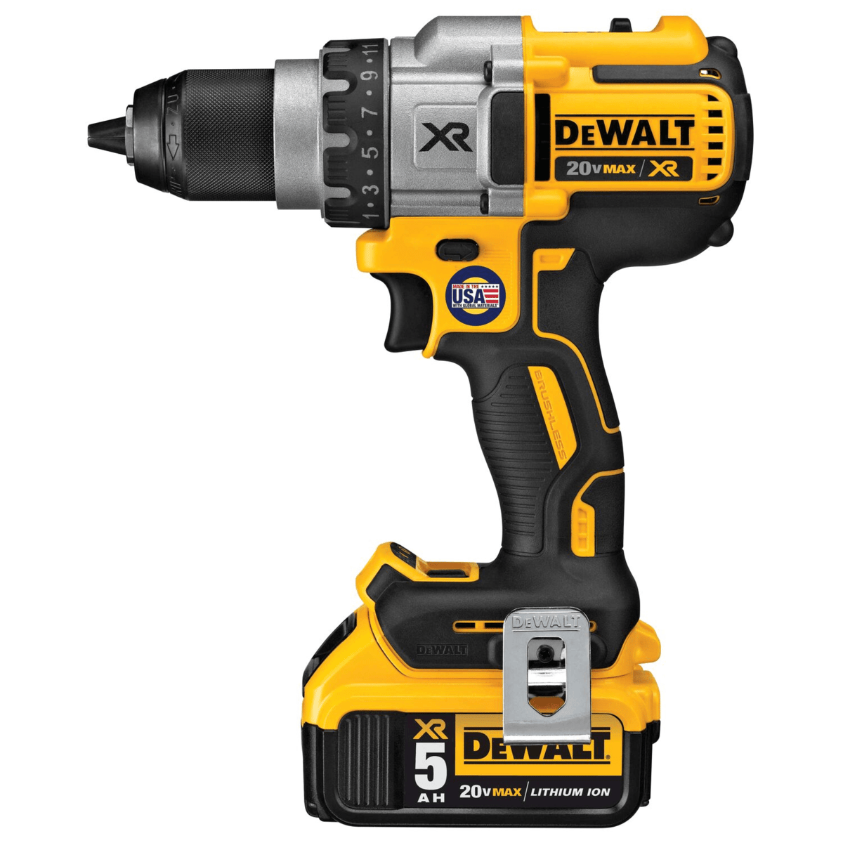 DEWALT 20V MAX XR Lithium Ion Brushless 3-Speed Drill/Driver Kit