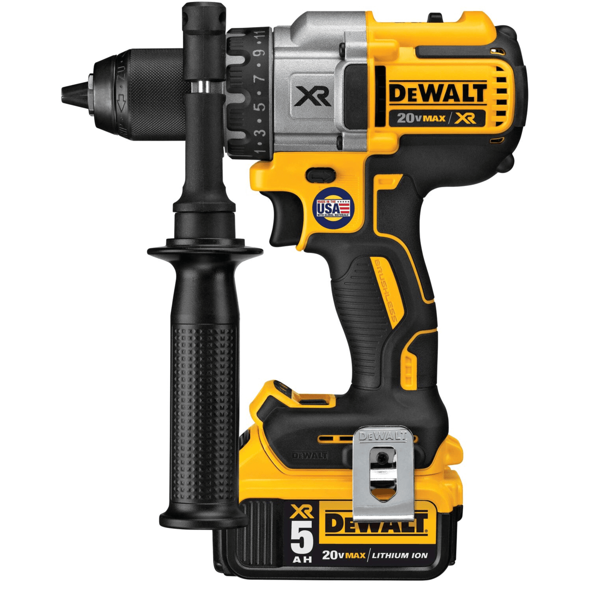 DEWALT 20V MAX XR Lithium Ion Brushless 3-Speed Drill/Driver Kit