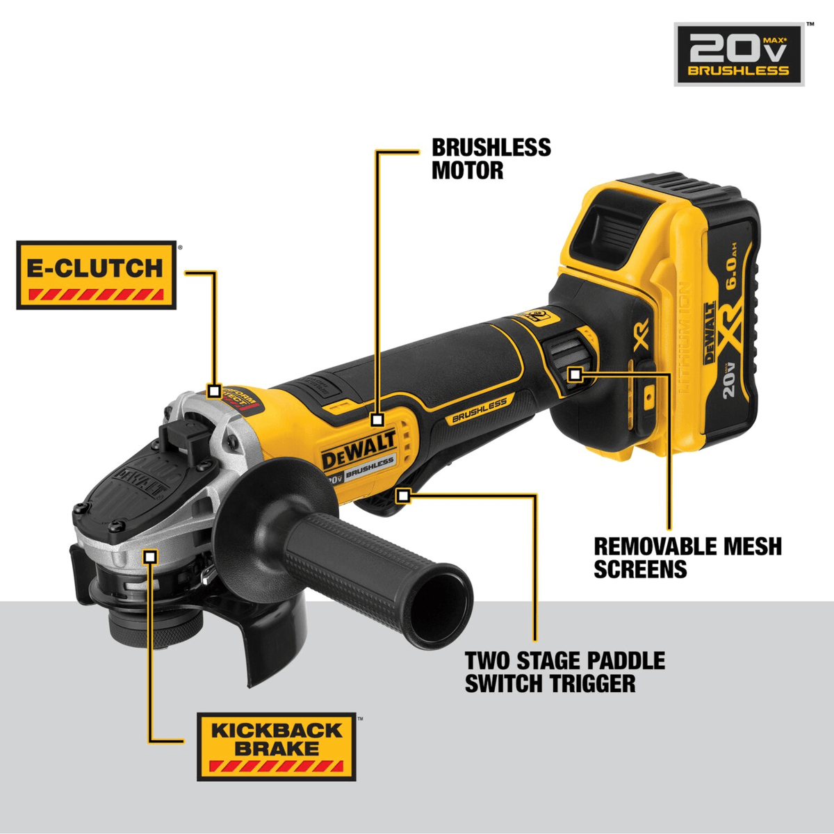 DEWALT 20V MAX XR Grinder Kit