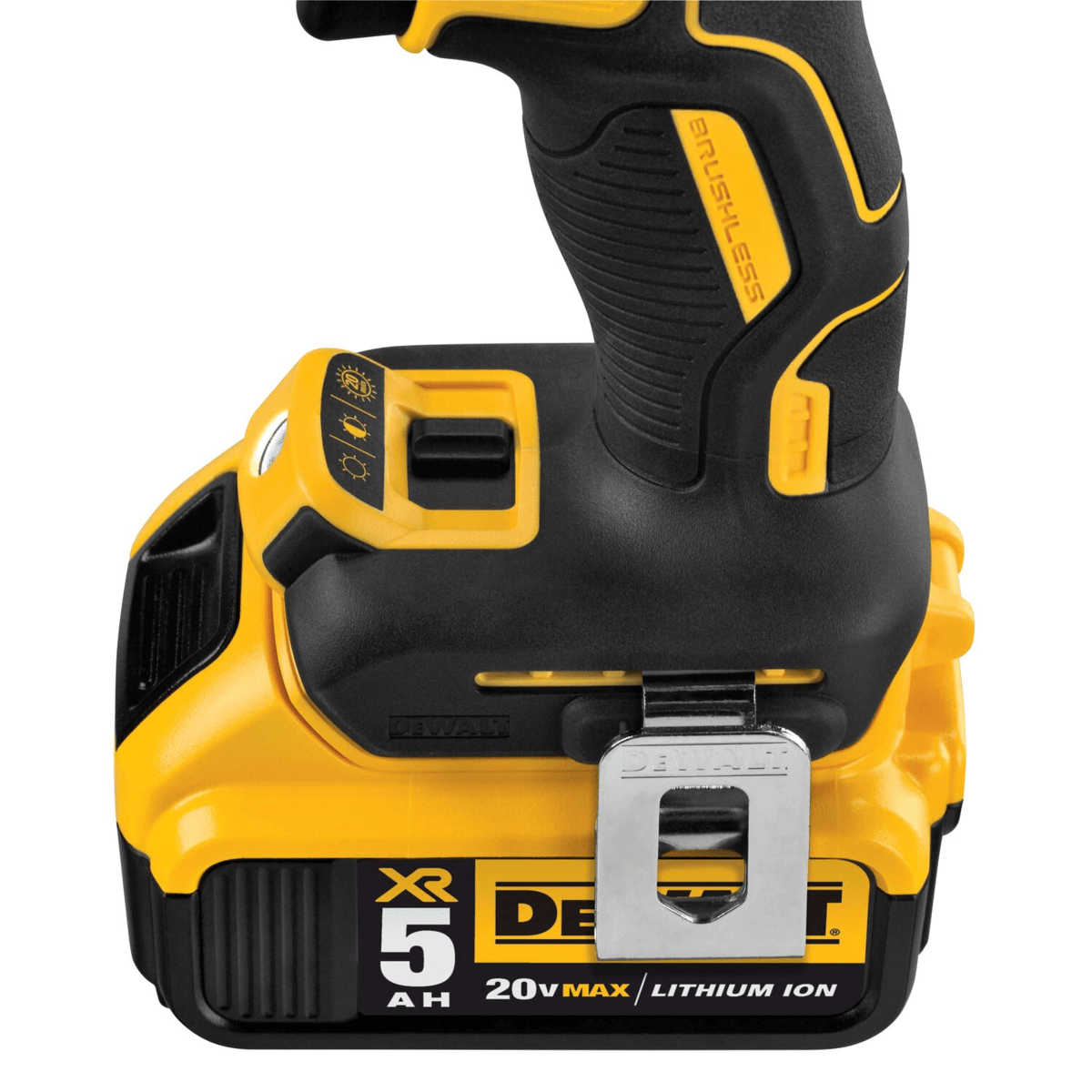 DEWALT 20V MAX XR Brushless Hammer Drill w/ 5.0Ah Batteries