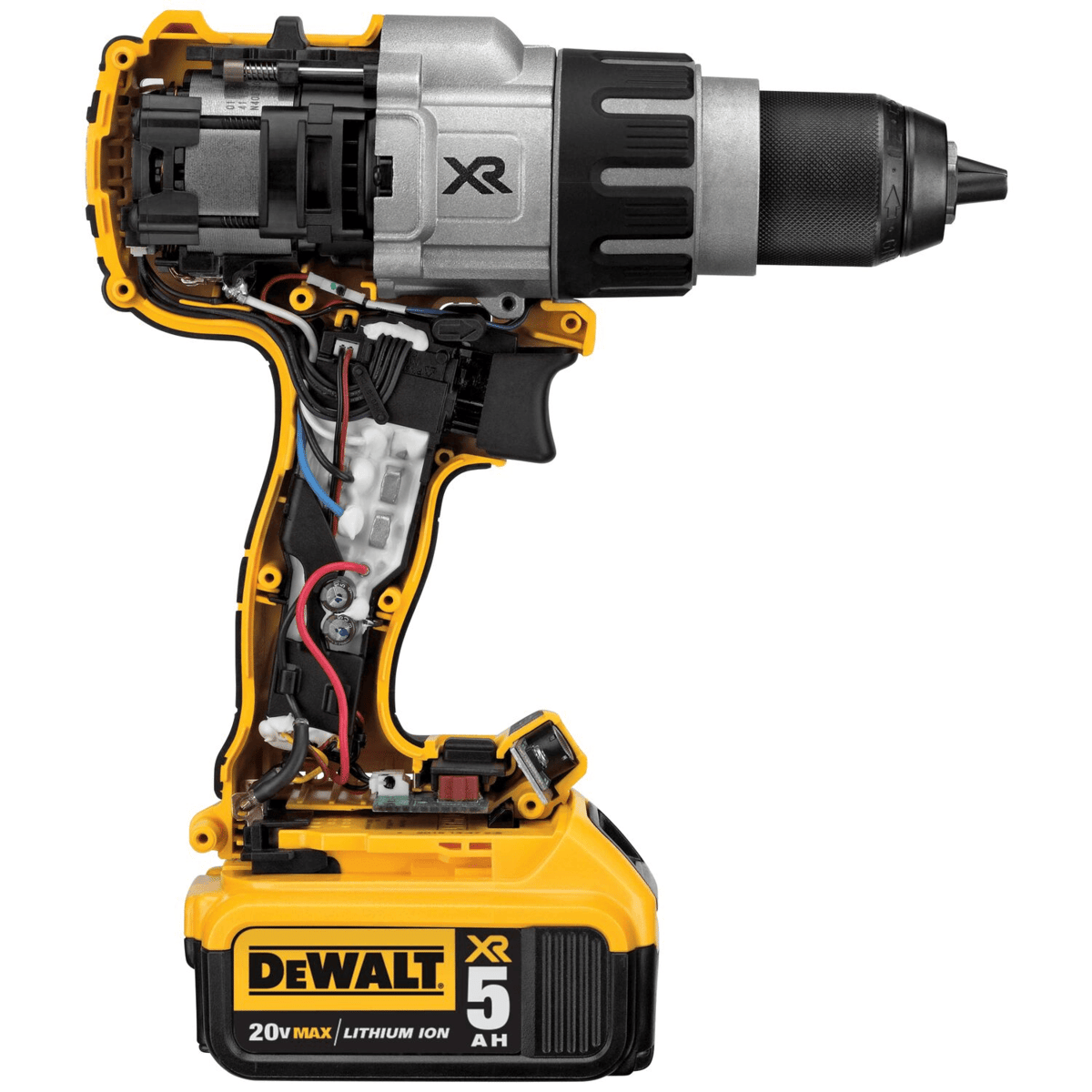 DEWALT 20V MAX XR Brushless Hammer Drill w/ 5.0Ah Batteries