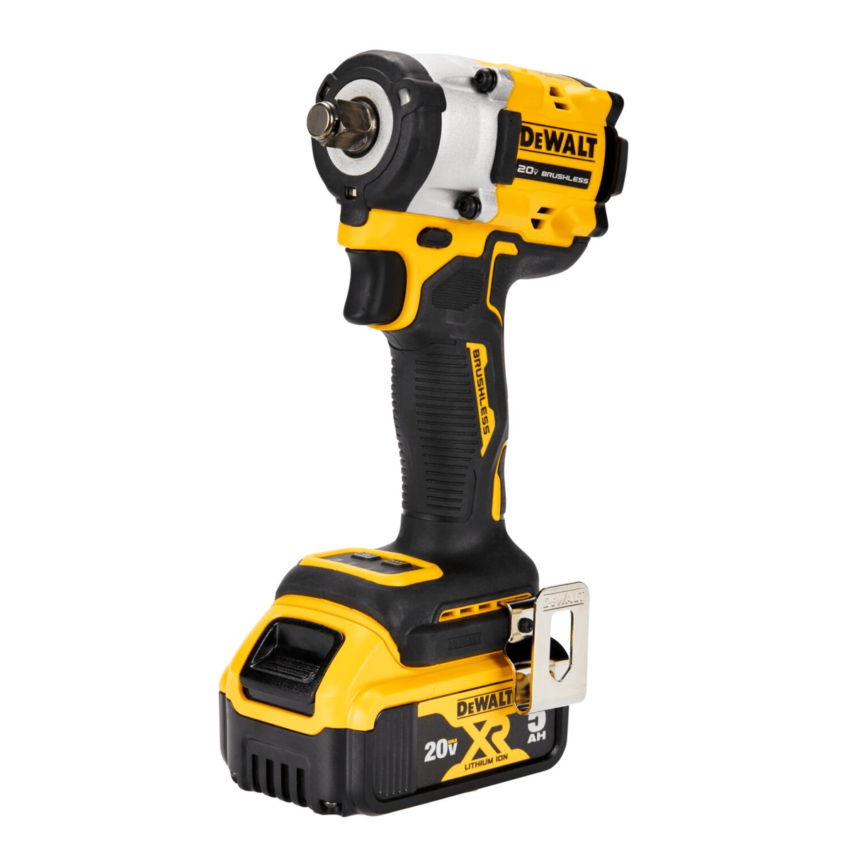 DEWALT 20V MAX Impact Wrench w/ 5.0Ah Batteries, 1/2"