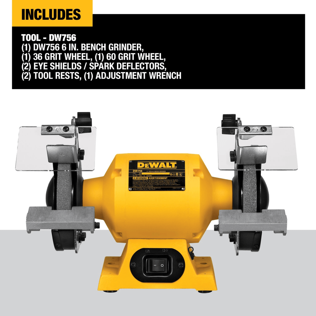 DEWALT Bench Grinder, 6"