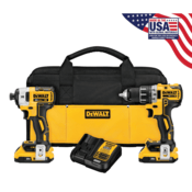 DEWALT 20V MAX XR Brushless Cordless Compact Drill/ Driver and Impact Driver Combo Kit