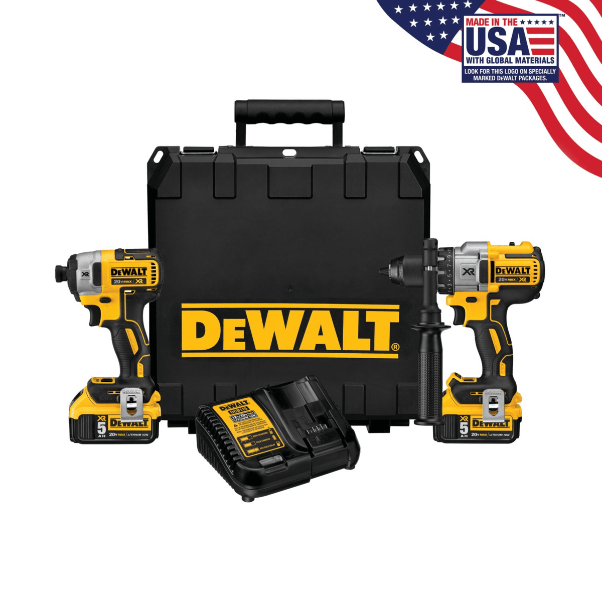 DEWALT 20V MAX XR Hammerdrill & Impact Driver Combo Kit