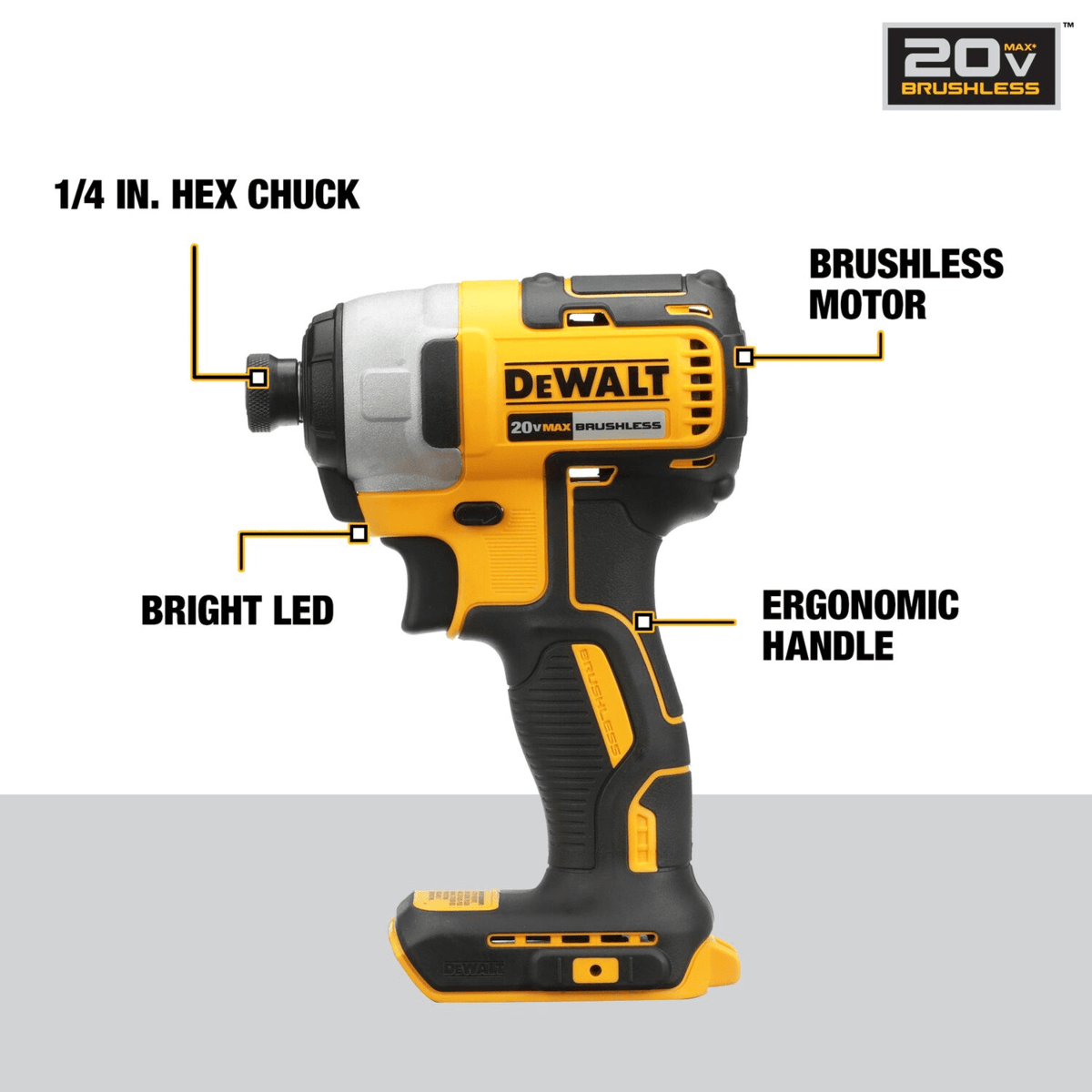DEWALT 20V MAX Brushless Cordless 3-Tool Combo Kit