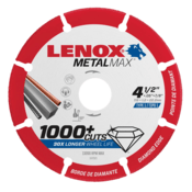 LENOX METALMAX Diamond Edge Cutoff Wheel, 4-1/2" x 7/8"