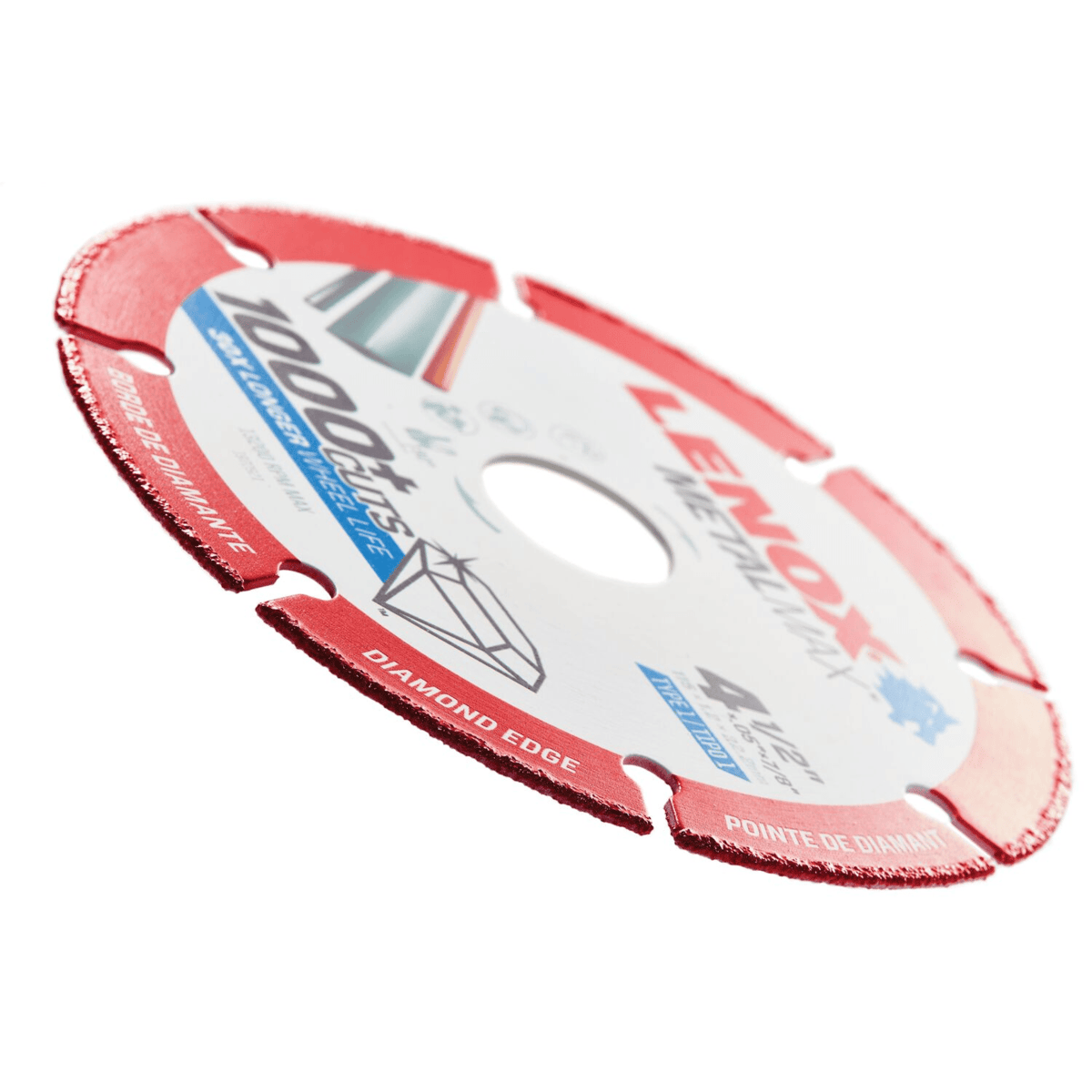 LENOX METALMAX Diamond Edge Cutoff Wheel, 4-1/2" x 7/8"
