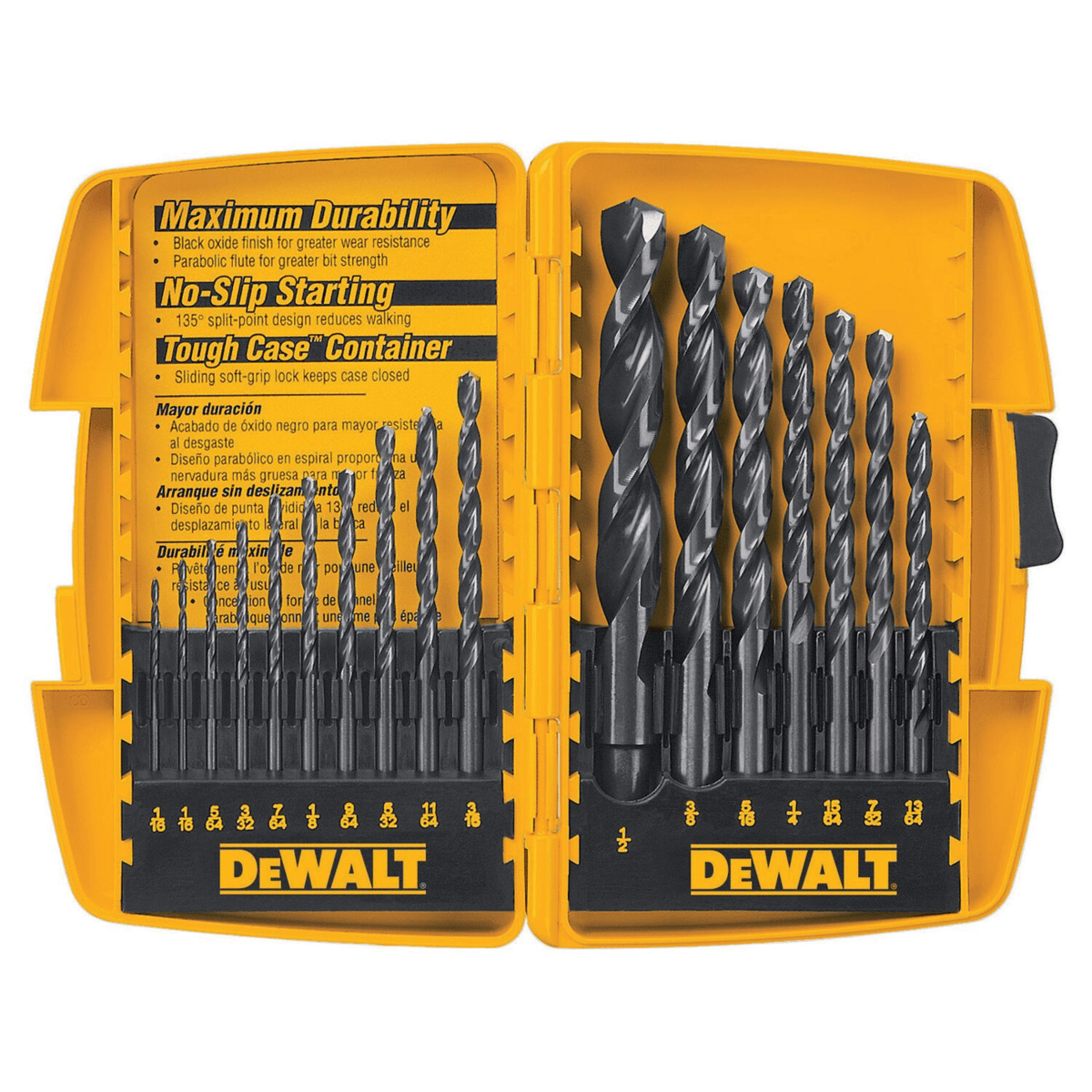 DEWALT 17-Piece Black Oxide Drill Bit Set