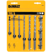 DEWALT 7-Piece Premium Percussion Masonry Drill Bit Set