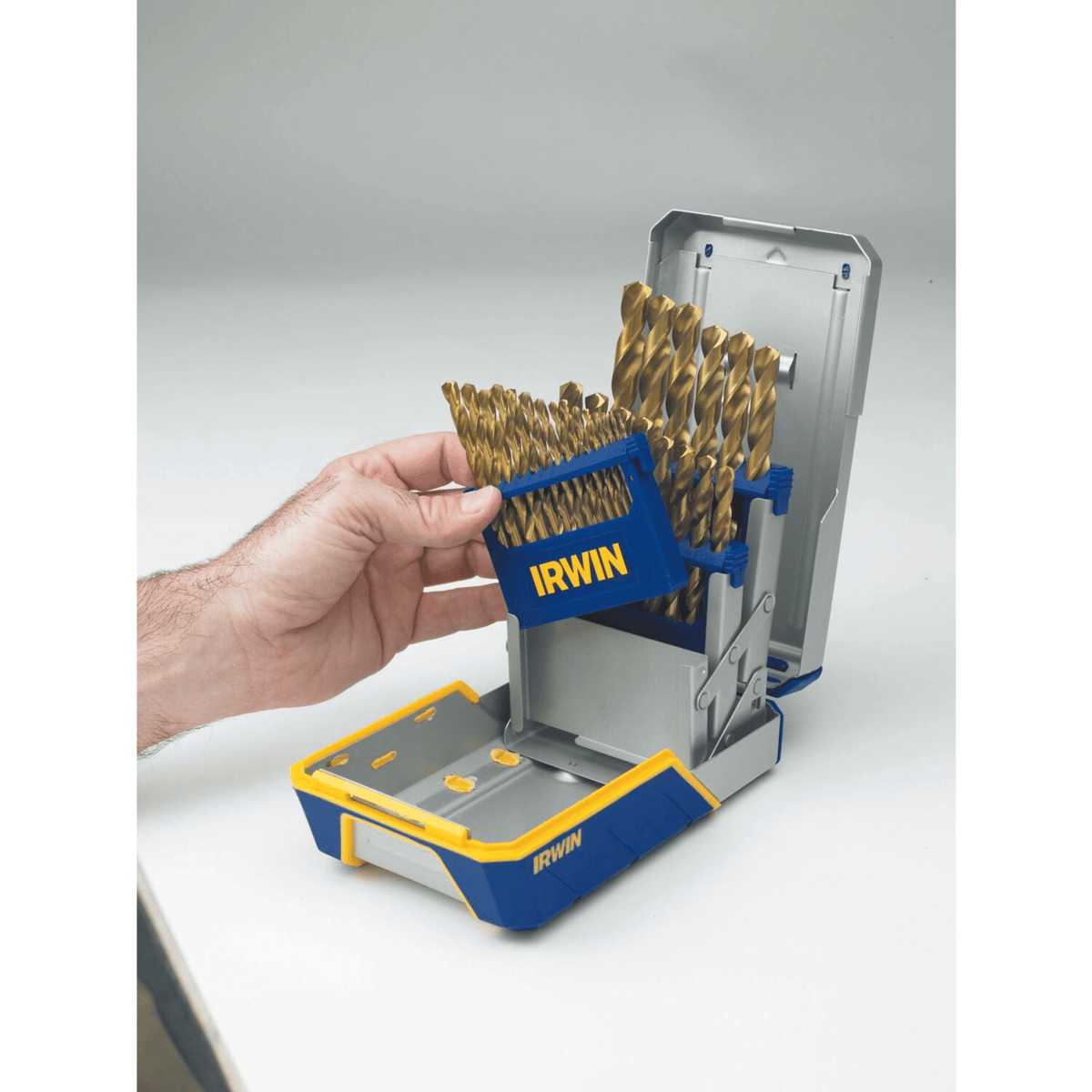 IRWIN 29-Piece Titanium Nitride Coating Metal Index Drill Bit Set w/ Case