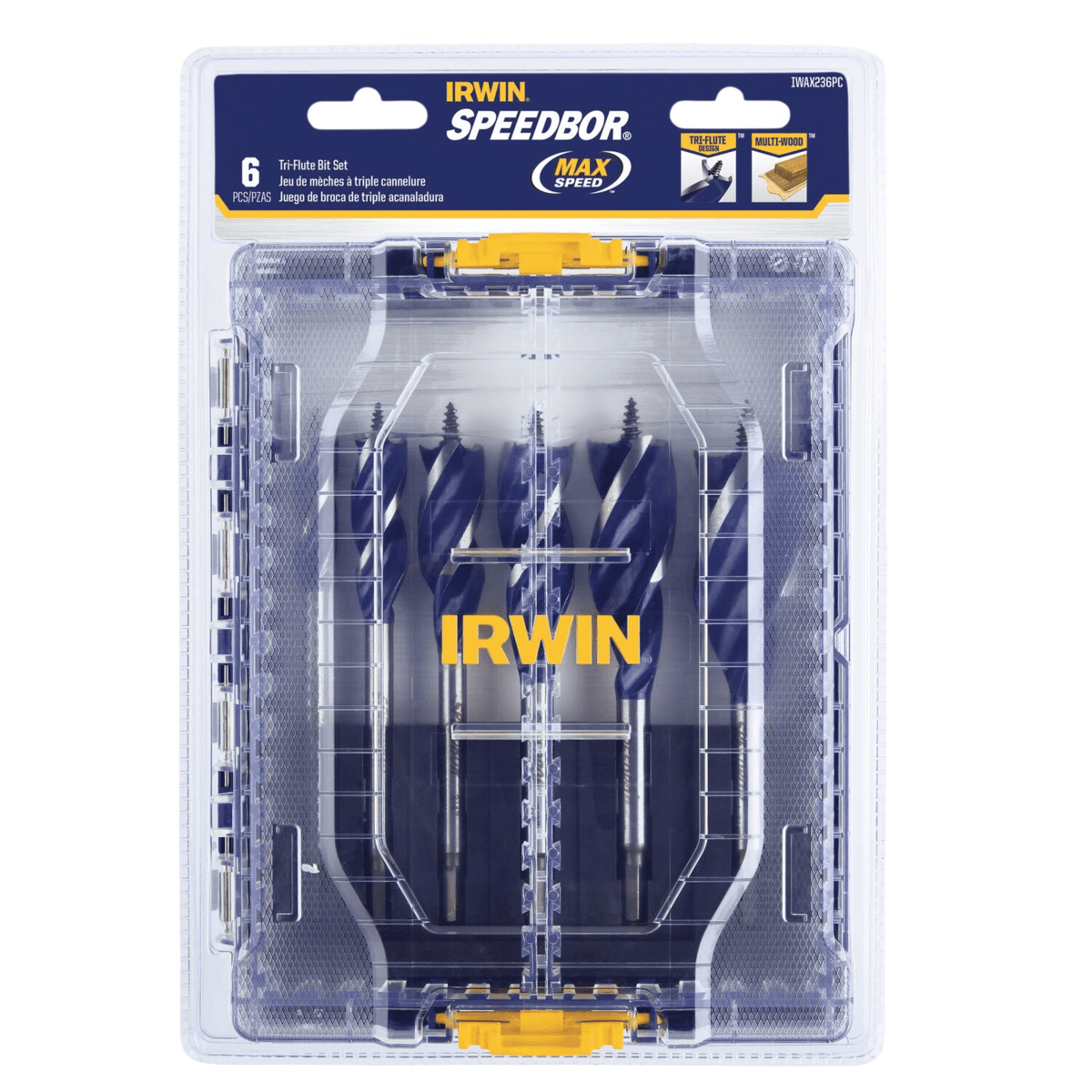 IRWIN 6-Piece Spreedbor Drill Bit Set for Wood