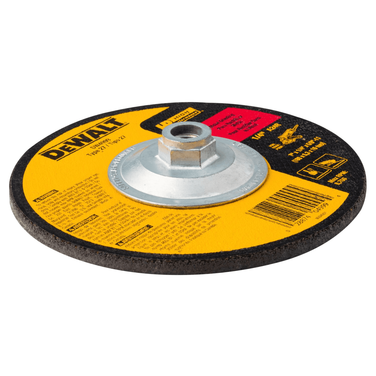 DEWALT 7" x 1/4" x 5/8"-11 General Purpose Metal Grind