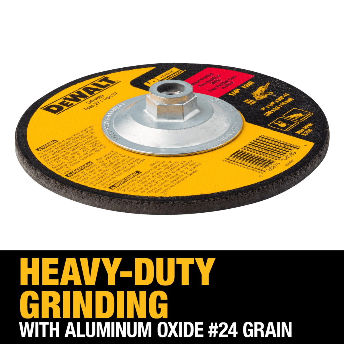 DEWALT 7" x 1/4" x 5/8"-11 General Purpose Metal Grind