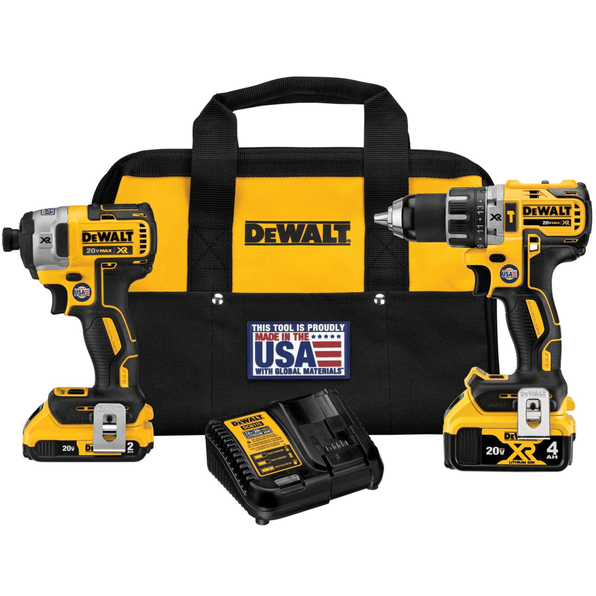 DEWALT 20V MAX Hammer Drill and Impact Driver Combo Kit