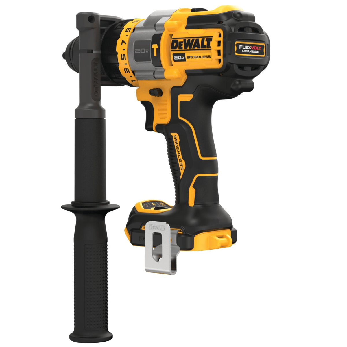 DEWALT 20V MAX Brushless Cordless Hammer Drill/Driver w/ FLEXVOLT Advantage, 1/2", Tool Only