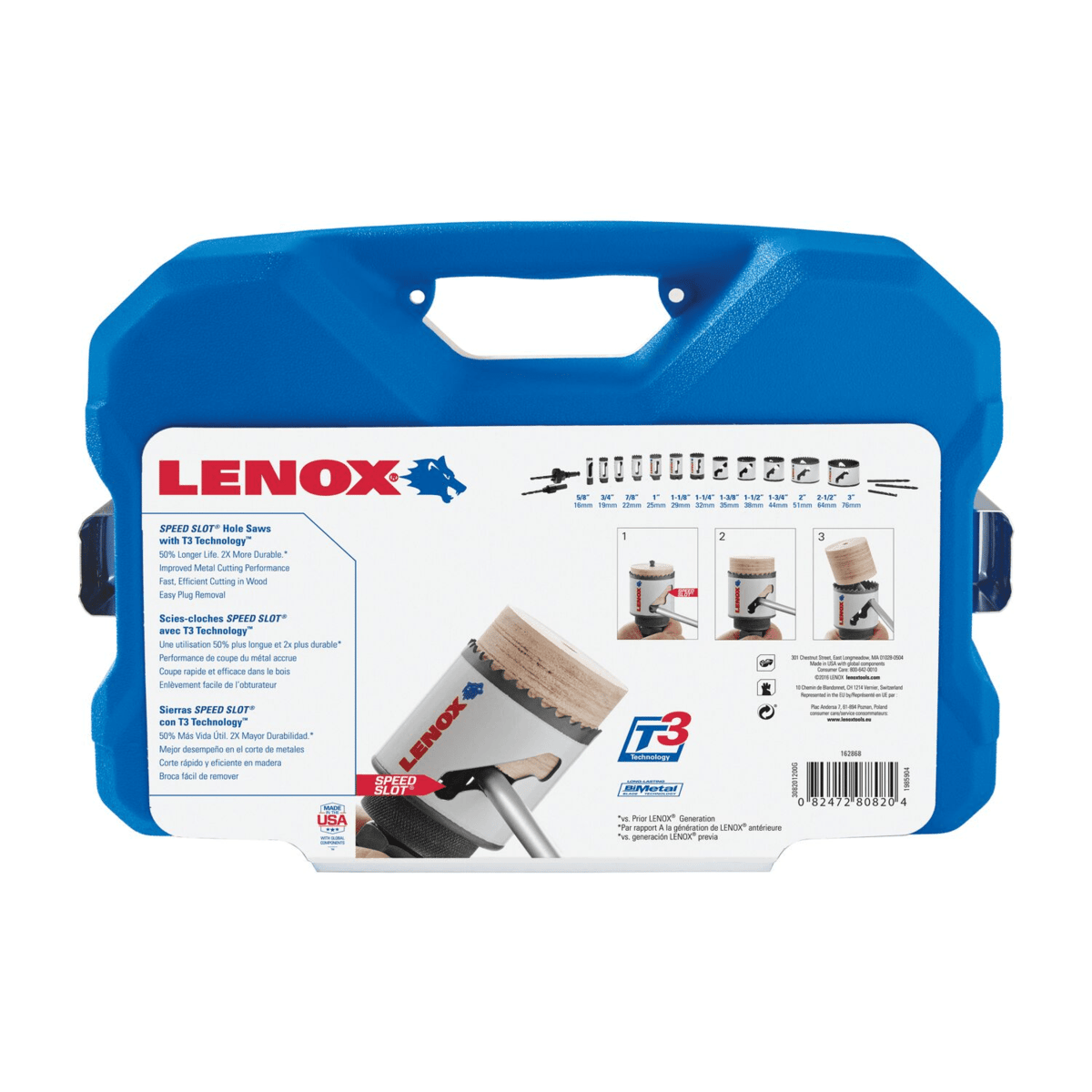 LENOX 17-Piece Contractor's SPEED SLOT Hole Saw Kit