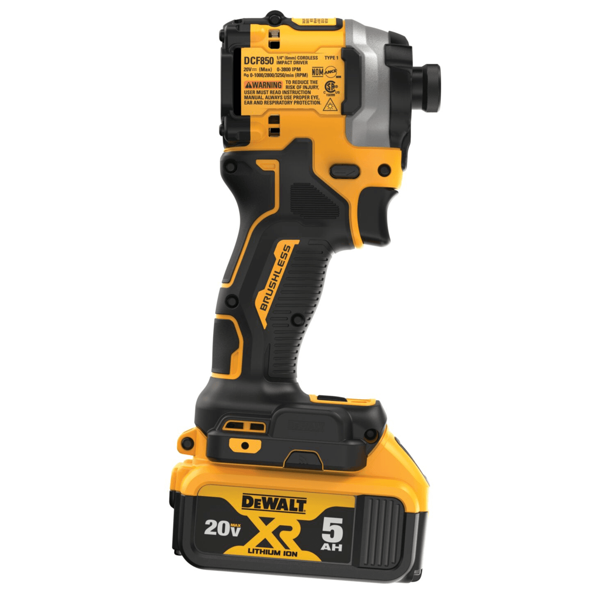 DEWALT ATOMIC 20V MAX Brushless Cordless 3-Speed Impact Driver Kit, 1/4"