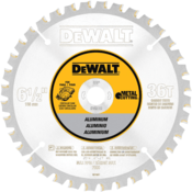DEWALT Circular Saw Blade for Aluminum Metal Cutting‚ 6.5"