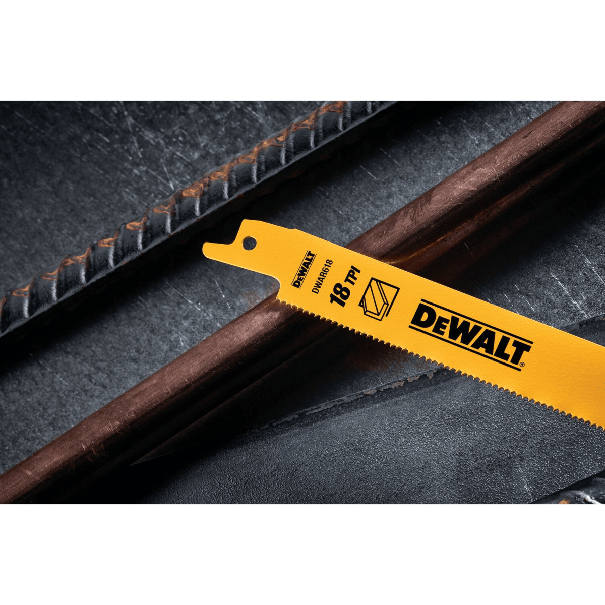 DEWALT 18 TPI Blades for Metal Applications, 6", Pack of 5