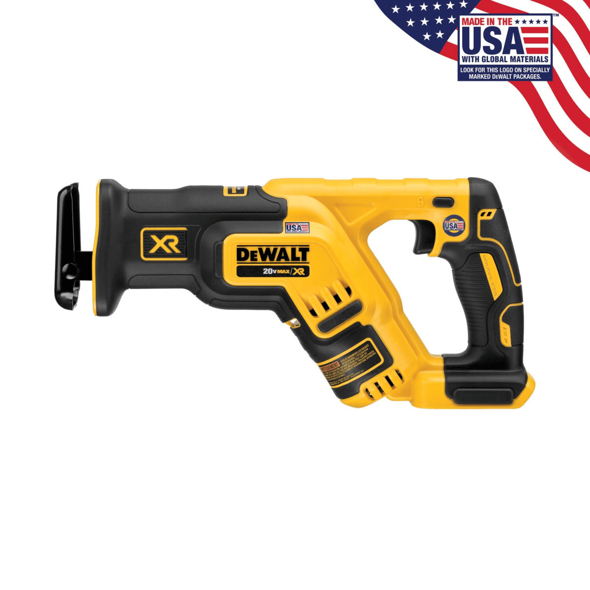 DEWALT 20V MAX XR Brushless Compact Reciprocating Saw, Tool Only