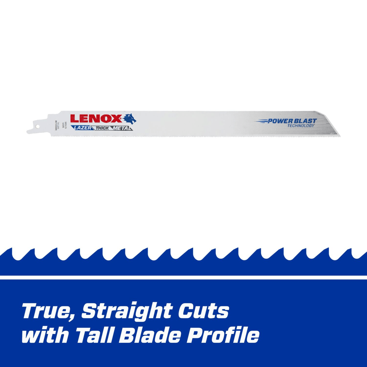 LENOX Bi-Metal Cutting Reciprocating Saw Blade, 12", 18 TPI, 25/Pack